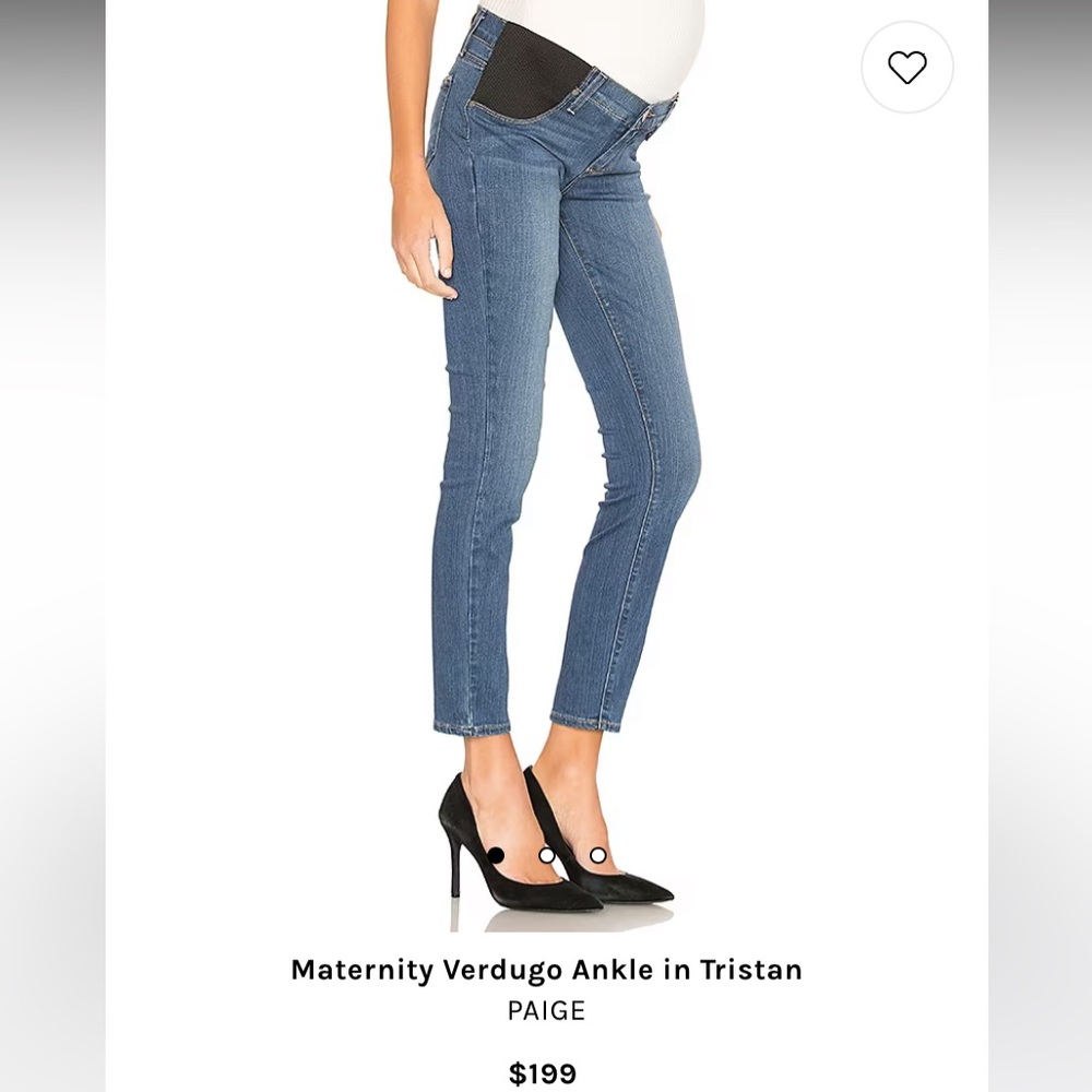 Paige Jeans Size 28 Verdugo ankle maternity frayed hem
